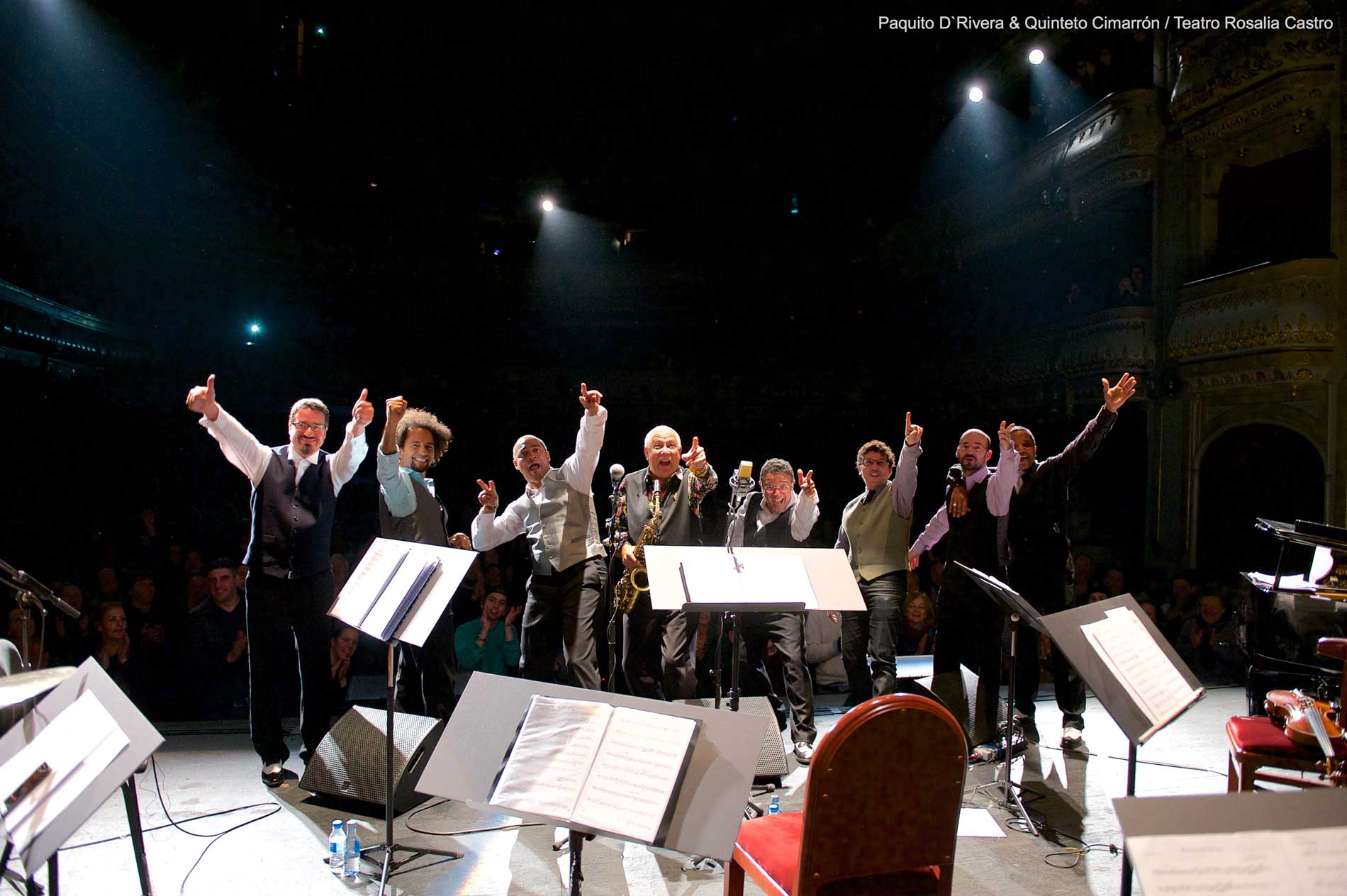 Paquito D'Ribera & Quinteto Cimarr�n. Teatro Rosal�a de Castro.